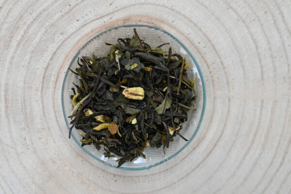 Losse groene thee met sinaasappel