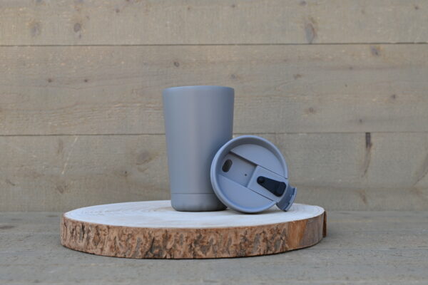 Thermosbeker Thermomok Mug grijs 350 Milliliter