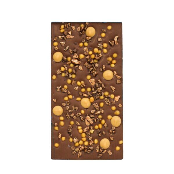 Chocoladereep melkchocolade karamel zeezout handgemaakt Bij Xann